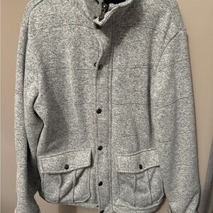 BANANA REPUBLIC MENS ZIP UP GREY JACKET SIZE MEDIUM
